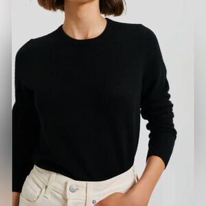 Cashmere Crewneck Sweater | Black